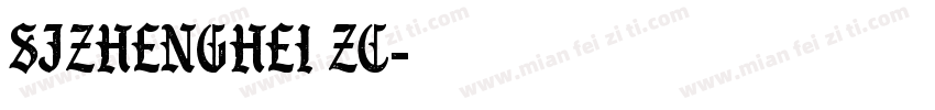 SJzhenghei ZC字体转换